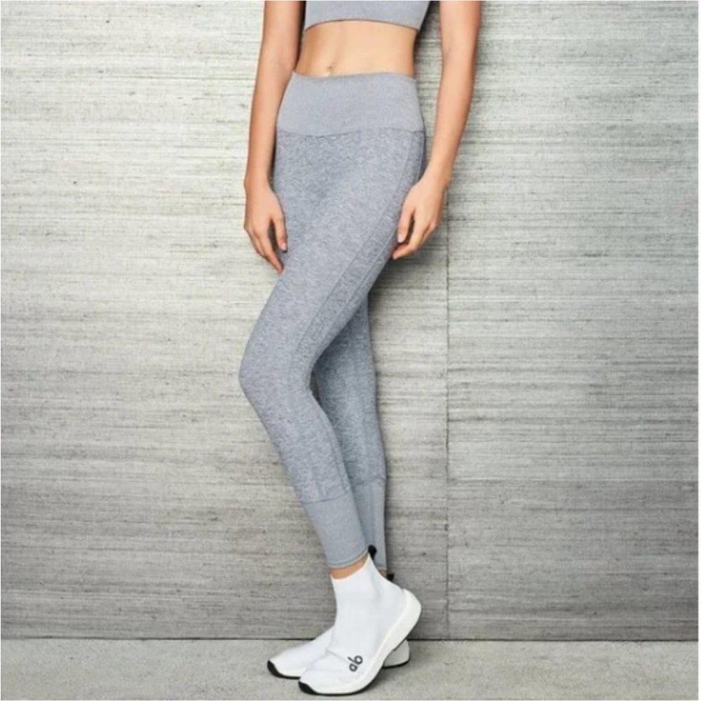 ALO Yoga High-Waist Alosoft Lounge Legging Heather Gray XS - Picture 7 of 15